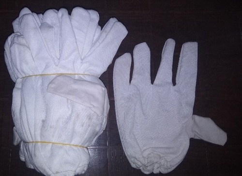 Full Finger Unisex Canvas Khadi Hand Gloves, Length: 12 Inch - Cotton Material, 35 Gm To 80 Gm Weight | Esd Safe, Available In Black, Blue, Multicolor, White