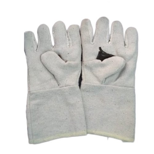 Full Finger Unisex Canvas Khadi Hand Gloves, Length: 12 Inch - Cotton Material, 35 Gm To 80 Gm Weight | Esd Safe, Available In Black, Blue, Multicolor, White