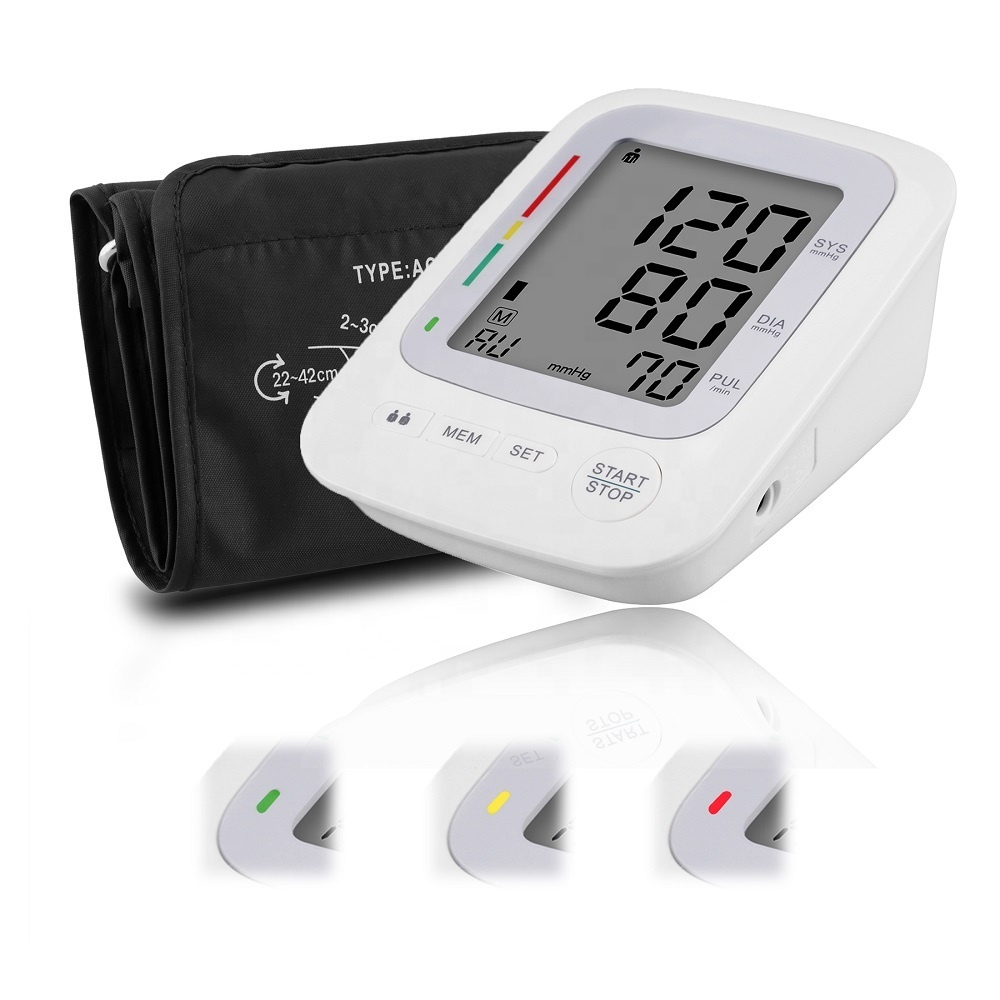 Digital Upper Blood Pressure Monitor - Lcd Display, 30-250 Mmhg Measurement Range | Battery Operated, Portable Arm Therapy Equipment