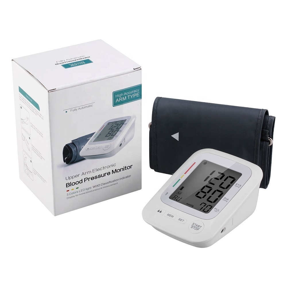 Digital Upper Blood Pressure Monitor - Lcd Display, 30-250 Mmhg Measurement Range | Battery Operated, Portable Arm Therapy Equipment