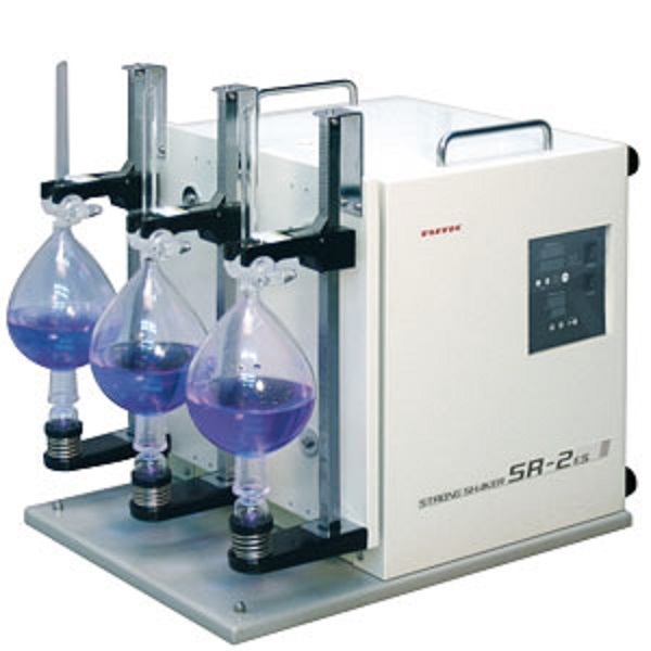 Taitec Strong Shaker Application: Shaking Separating Funnels