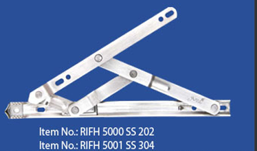 Friction Stay - Stainless Steel 202 & 304, Sizes 8" to 24" | Suitable for Aluminium & Upvc Openable Windows, Natural SS Finish