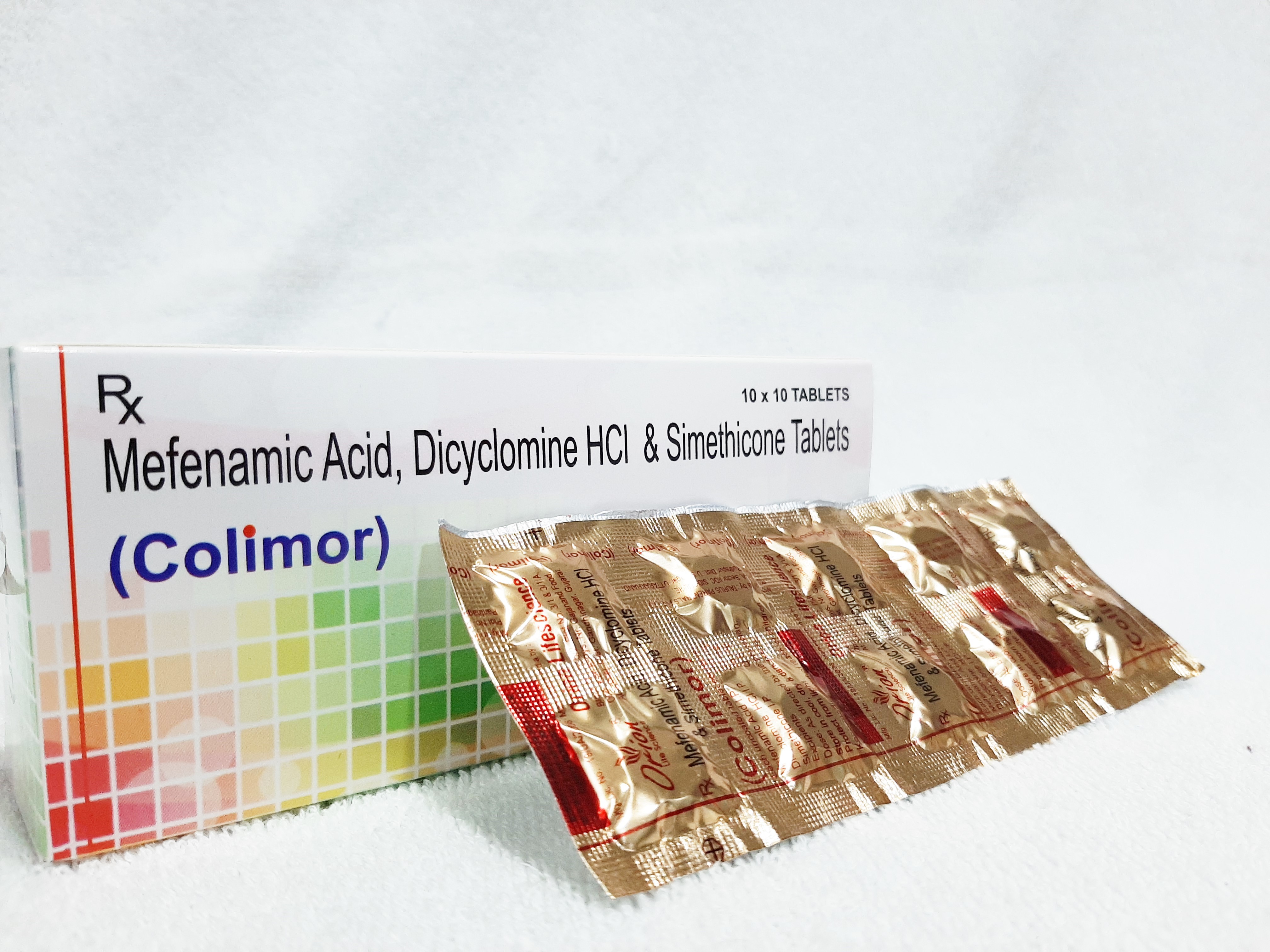 Mefenamic Acid, Dicyclomine Hcl & Simethicone Tablet Cas No: Tp70294