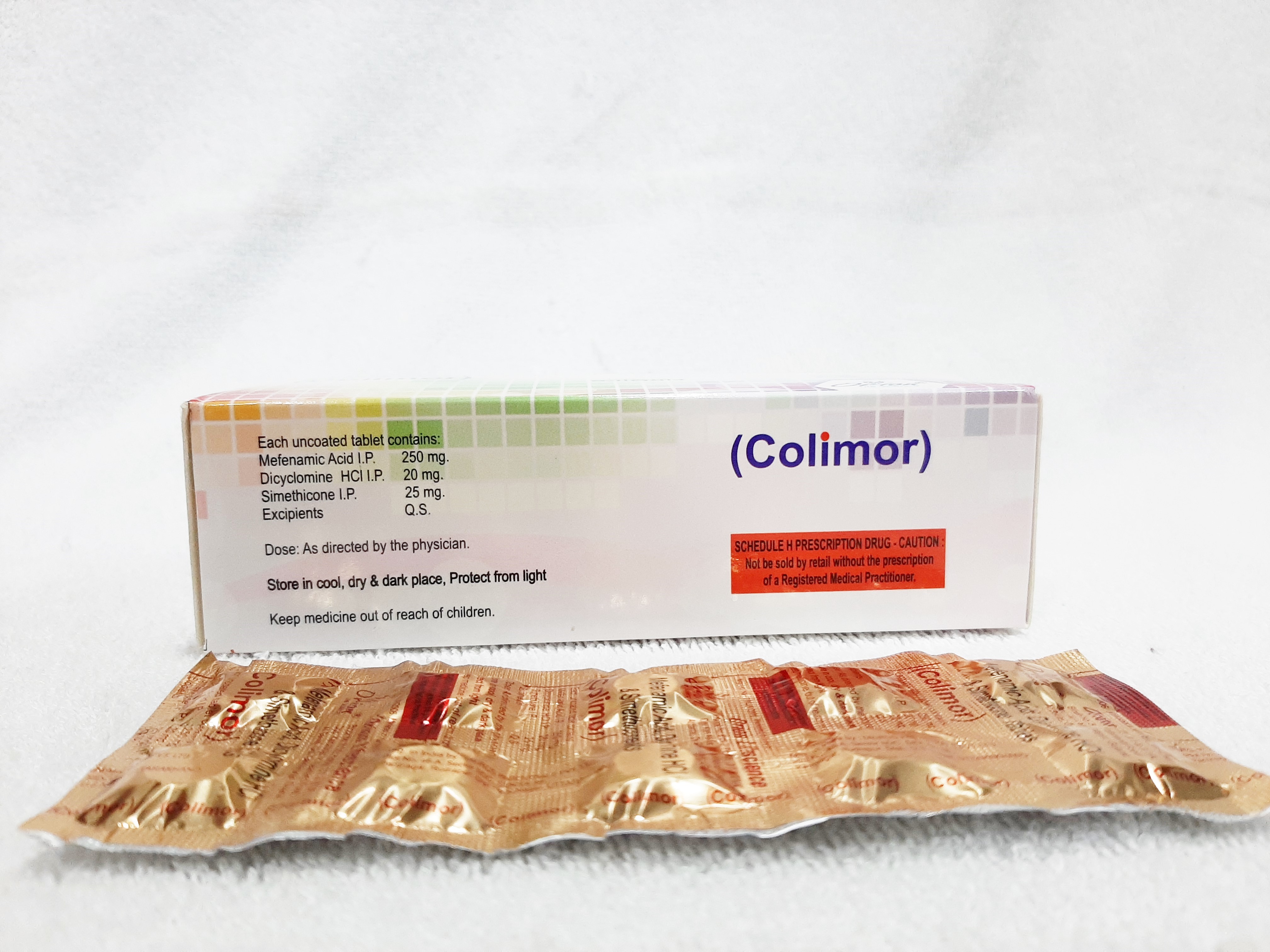 Mefenamic Acid, Dicyclomine Hcl & Simethicone Tablet Cas No: Tp70294