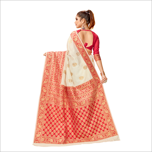 सिल्क लेडीज़ डिज़ाइनर बनारसी साड़ी