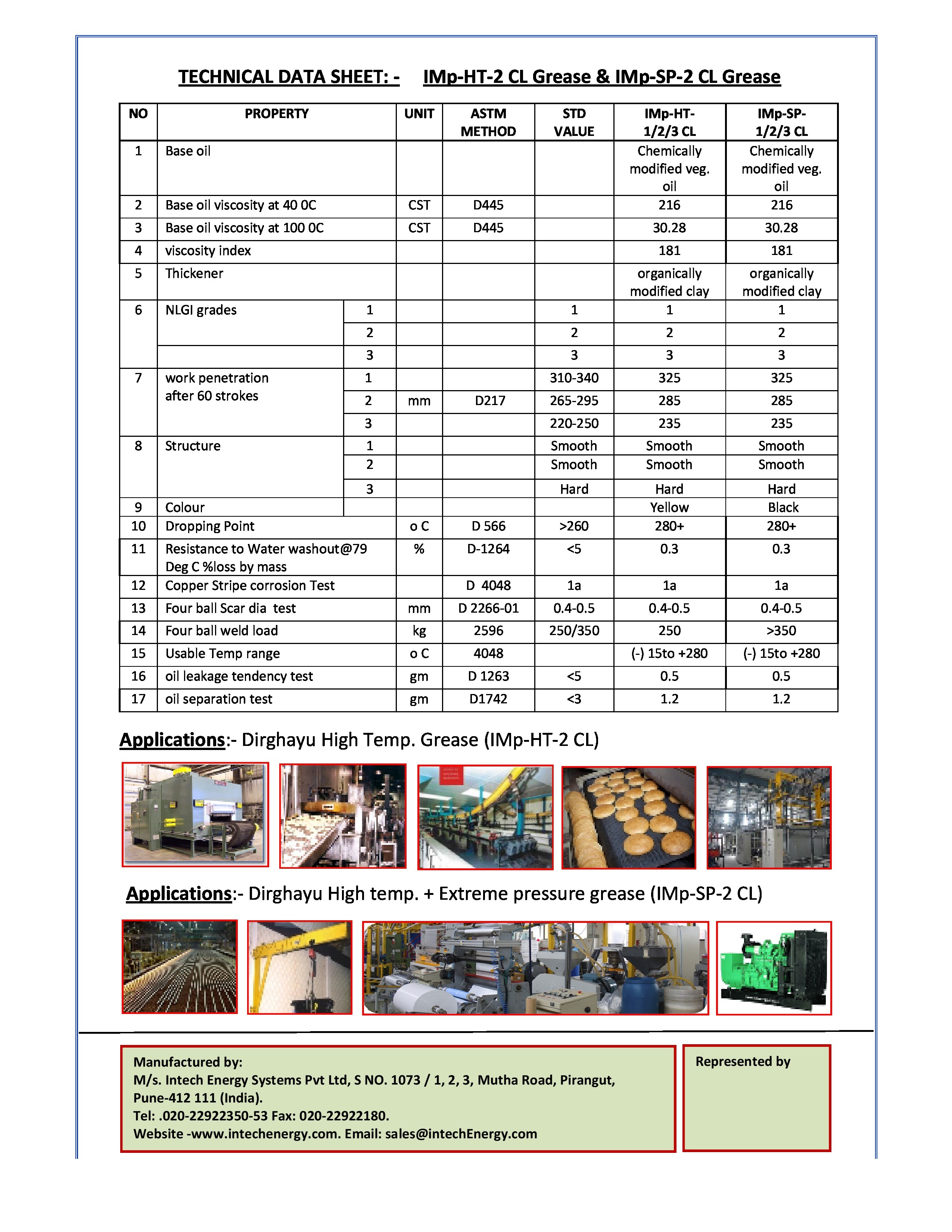 High Temperature Grease