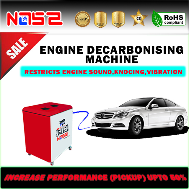 Hho Engine Decarbonizing Machine - Metal, 31x22 Inch, Red With White | Diesel, 100 Kg, Semi-automatic Carbon Cleaning, 110-240v Power