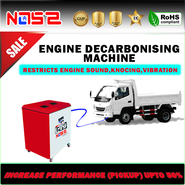 Hho Engine Decarbonizing Machine - Metal, 31x22 Inch, Red With White | Diesel, 100 Kg, Semi-automatic Carbon Cleaning, 110-240v Power