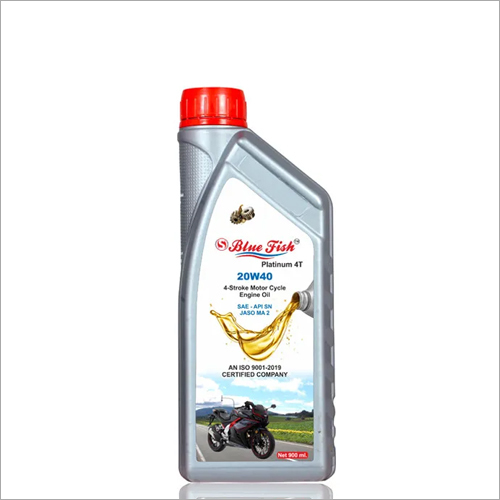 900 ML 4 Stroke Motorcycle Petrol Engine Oil - Mineral Oil Composition, Plastic Bottle Pack Type | Designed for Automobile Engine Performance