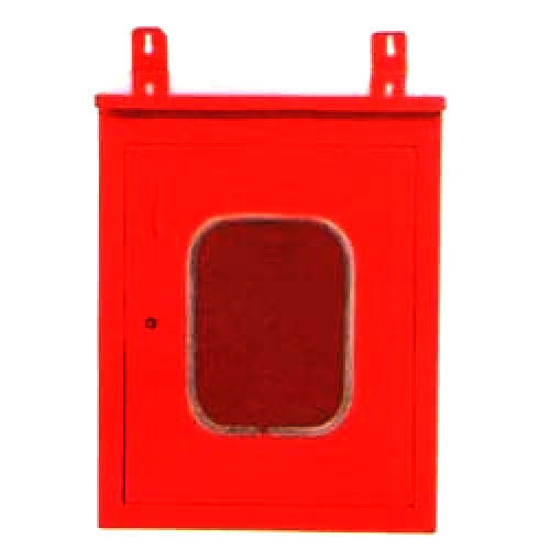 Fire Hose Cabinets - Mild Steel Sheet, Single Door With Locking, Red Color | Fire Safety Application, 1-year Warranty