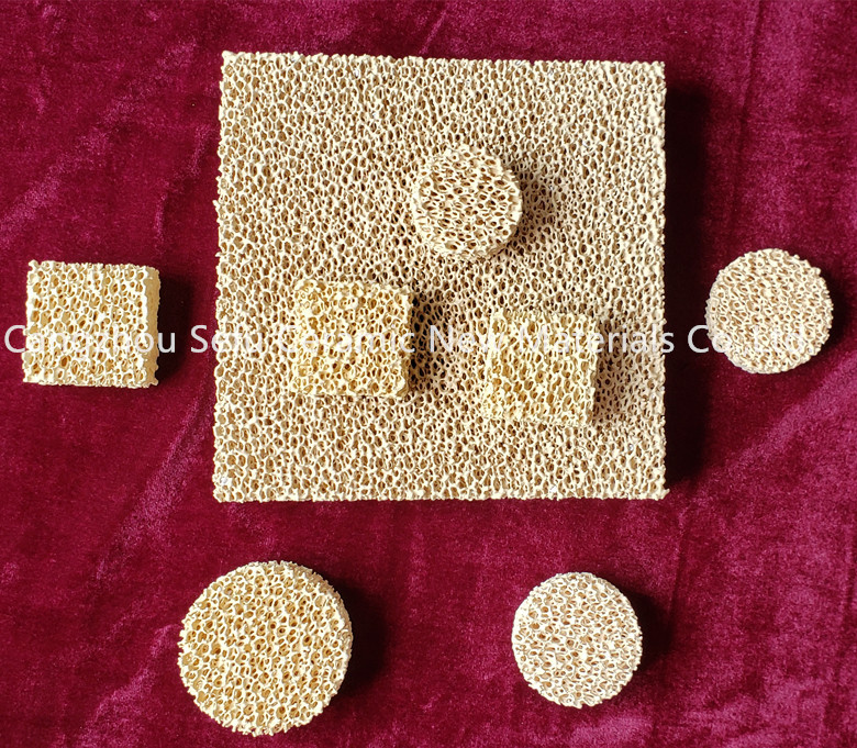Zirconia Ceramic Foam Filter For Filtration Of Alloy Steel Casting Diameter: 40-600 Millimeter (Mm)