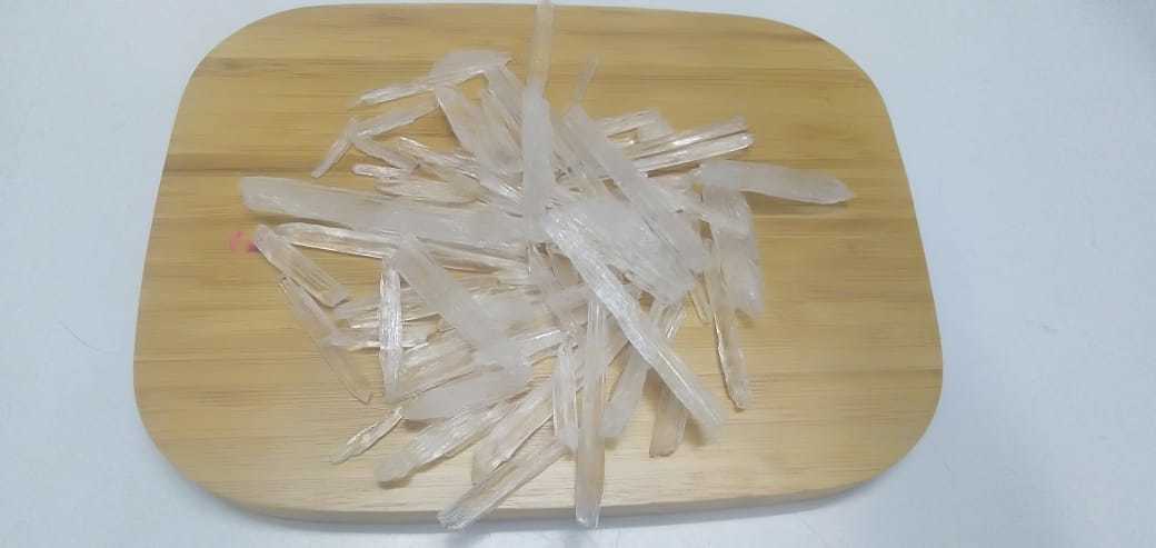 Menthol Crystal - Industrial Grade, Purity 99%, Water Soluble | Cas No: 2216-51-5, Available In Small, Medium, And Large Crystals