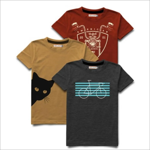 Available In Different Color Boys Casual T Shirt