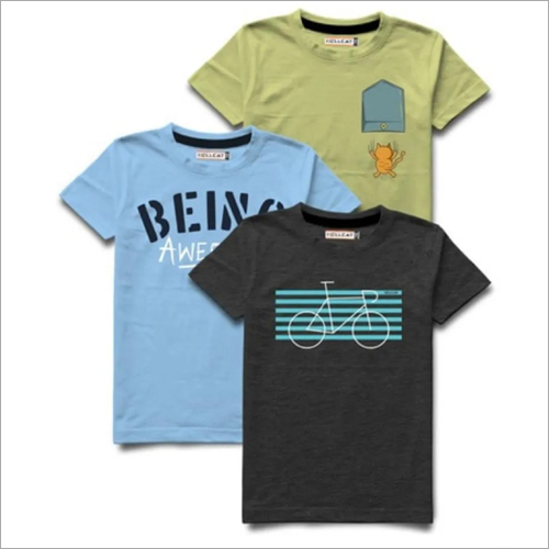 Available In Different Color Boys Short Sleeve T-Shirt