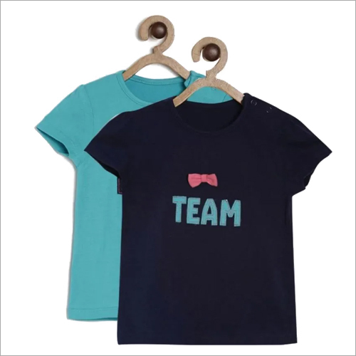 Available In Different Color Girls Casual T-Shirt