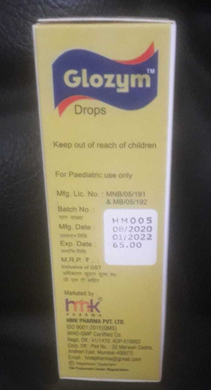 Glozym Drops General Medicines