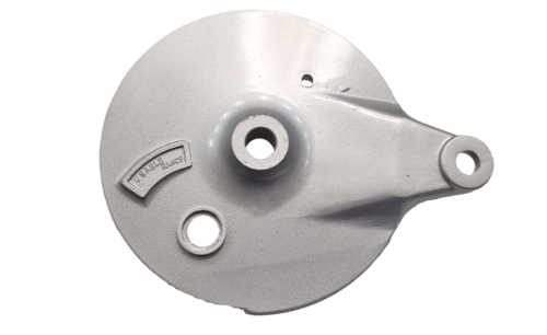 Two Wheeler Wheels Rear Drum Plate Silver