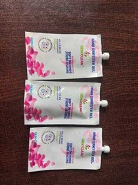 सफेद गुलाबी स्पॉउट पाउच