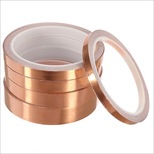 Copper Tape - Copper Foil, 25m Length x 0.5in Width, Golden Finish | High-Temperature Resistance, Chemical Resistant, Excellent Electrical Insulation, Anti-Static Options