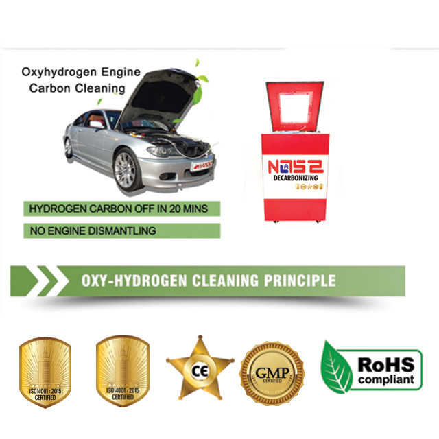 Hho Auto Decarbonizing Machine - Metal, 31x22 Inches, Red With White | 3000 Lph Capacity, Reduces Carbon Emissions, Increases Engine Life, Easy Usability