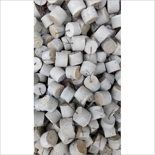Concrete Cover Block - Concrete Material, Variable Dimensions, Gray Color | Cylindrical Shape, Rough Finish, Rebar Lifting Support