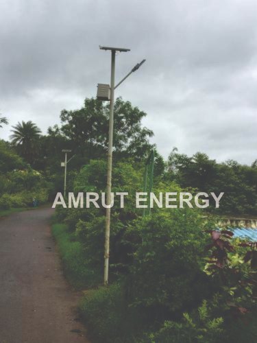 Black And Gray Aluminium 24 Watt Solar Street Light