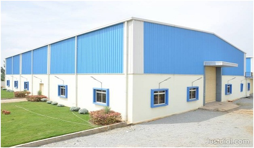 Warehouse Mezzanine Building Peb Structure - Steel Materials, 1.5 Wall Thickness, Standard Dimensions | Insulated With Rock Wool, Sliding Aluminum Windows, Purlins Design
