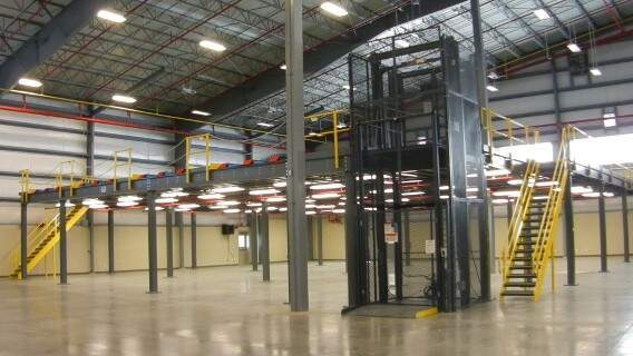 Warehouse Mezzanine Building Peb Structure - Steel Materials, 1.5 Wall Thickness, Standard Dimensions | Insulated With Rock Wool, Sliding Aluminum Windows, Purlins Design