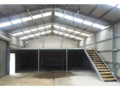 Warehouse Mezzanine Building Peb Structure - Steel Materials, 1.5 Wall Thickness, Standard Dimensions | Insulated With Rock Wool, Sliding Aluminum Windows, Purlins Design