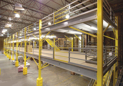 Warehouse Mezzanine Building Peb Structure - Steel Materials, 1.5 Wall Thickness, Standard Dimensions | Insulated With Rock Wool, Sliding Aluminum Windows, Purlins Design