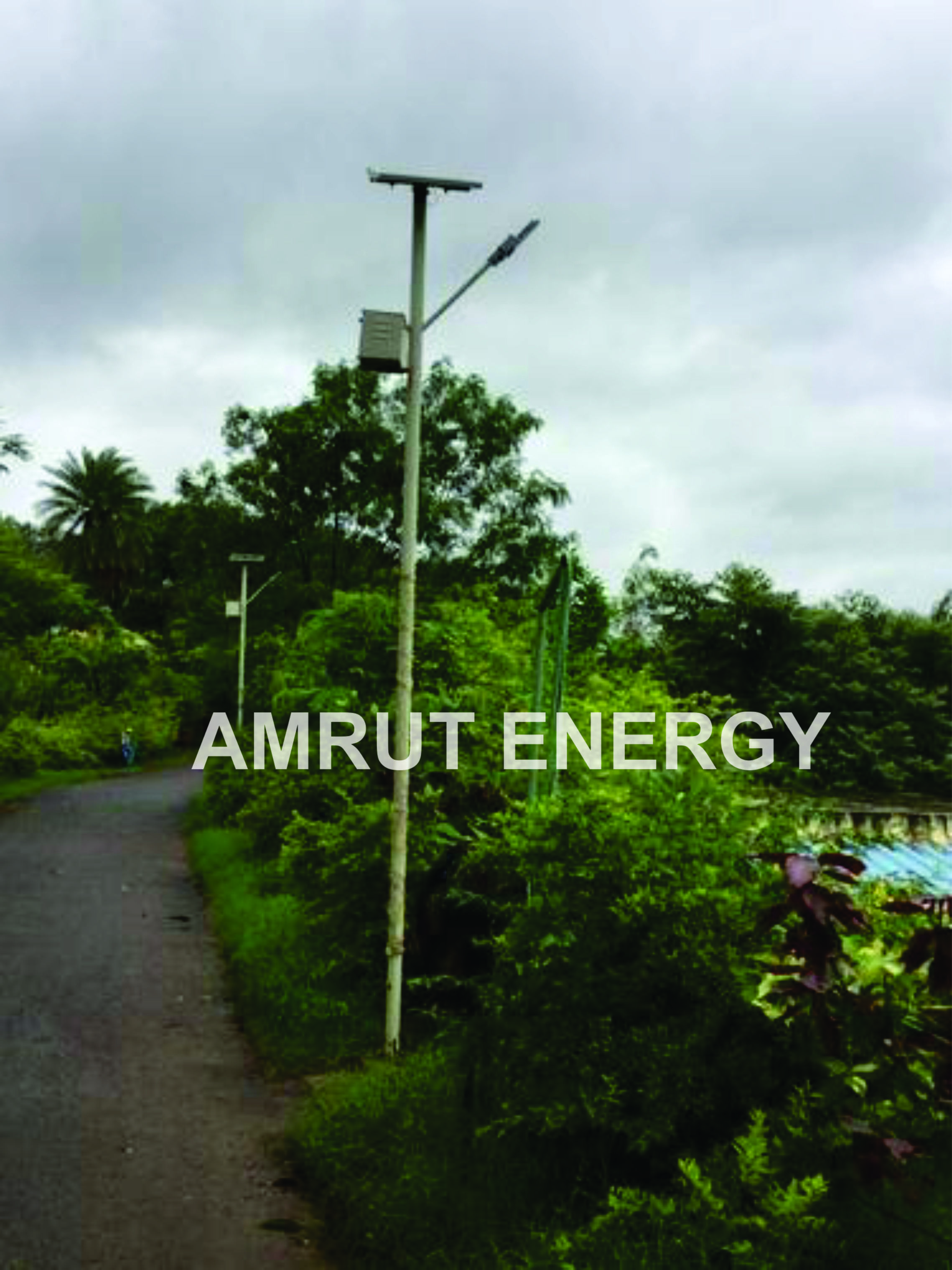 Black And Silver Outdoor Solar Light