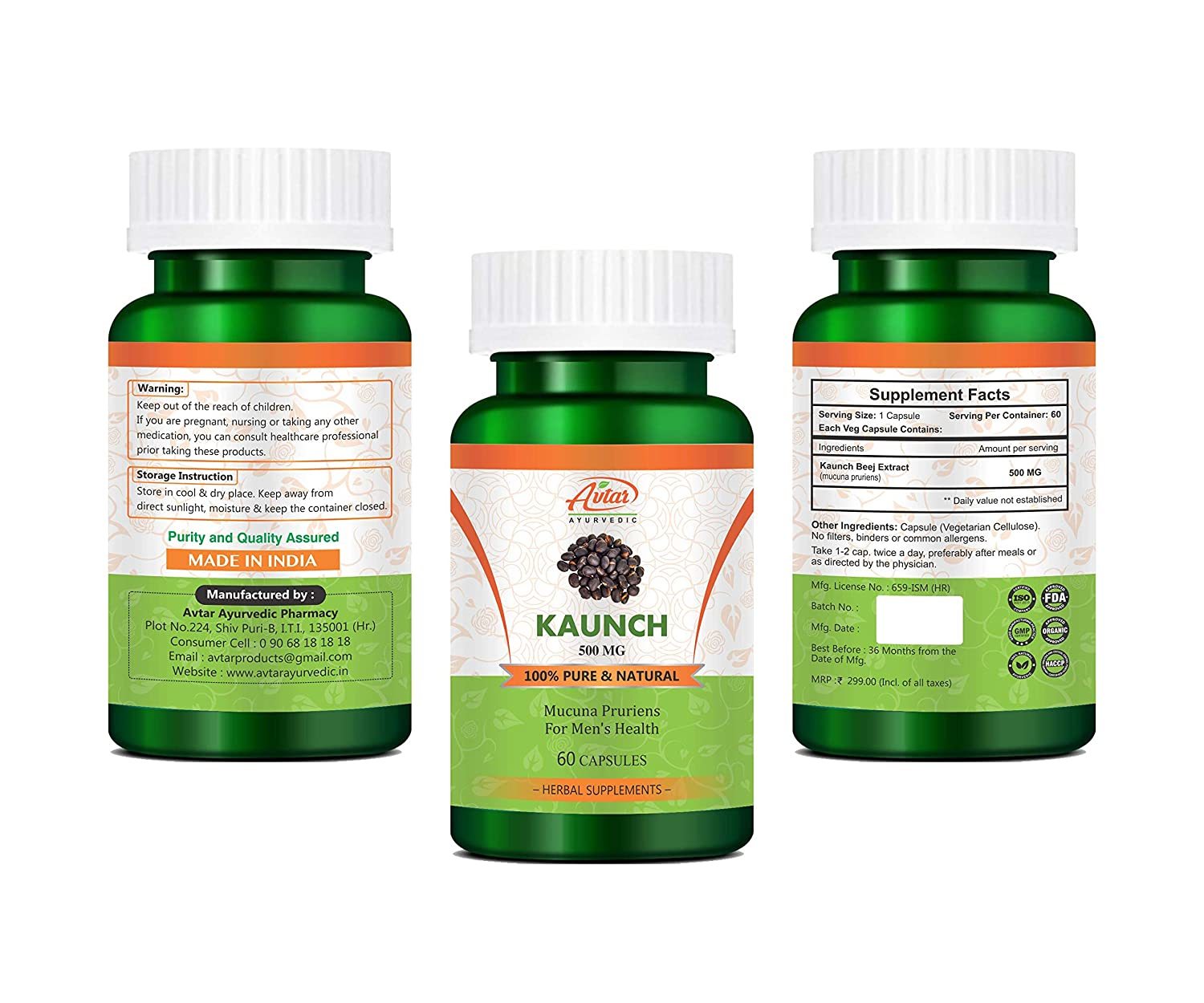 Kaunch Capsules Age Group: For Adults