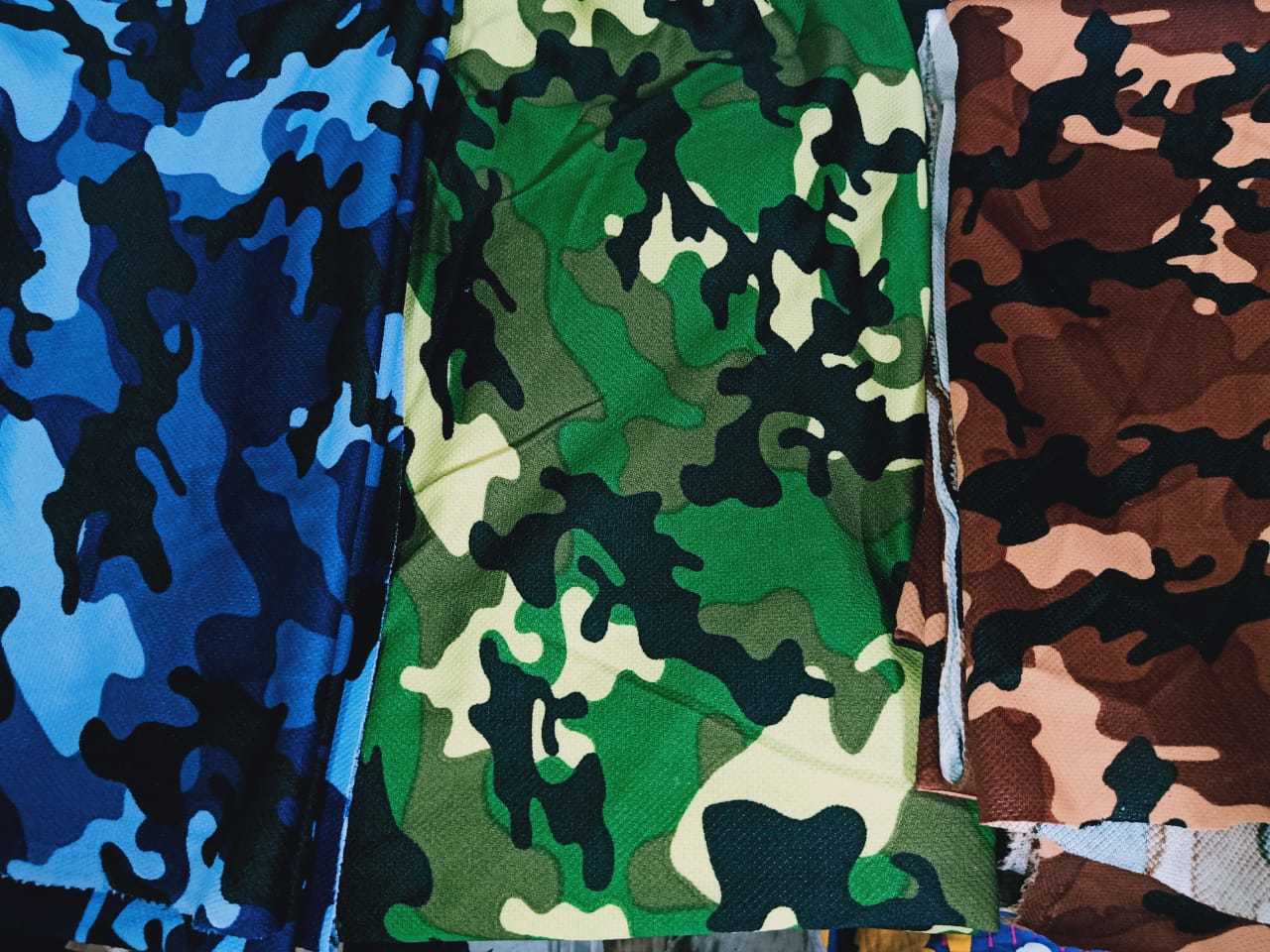 Available Matty Military Camouflage Print Fabric