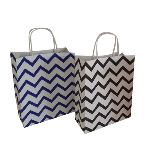 Paper Carry Bag - Printed Design | Eco-Friendly Material, Stylish Pattern, Versatile Use, Ideal for Retail and Events