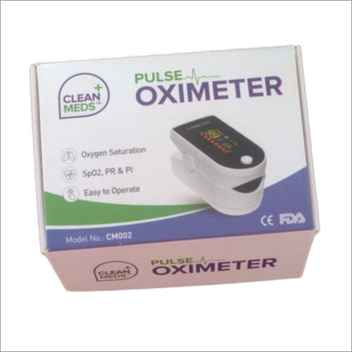 White Pulse Oximeter Packing Box