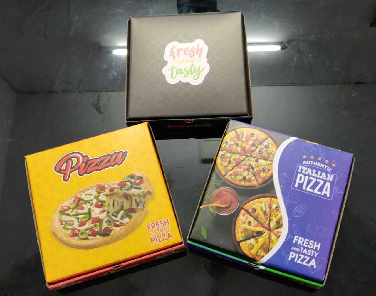 6 Inch 3ply Corrugated Pizza Box - 6.5"x6.5"x1.5", Rigid Paper Material, Customizable Size & Design, Eco-friendly And Recyclable