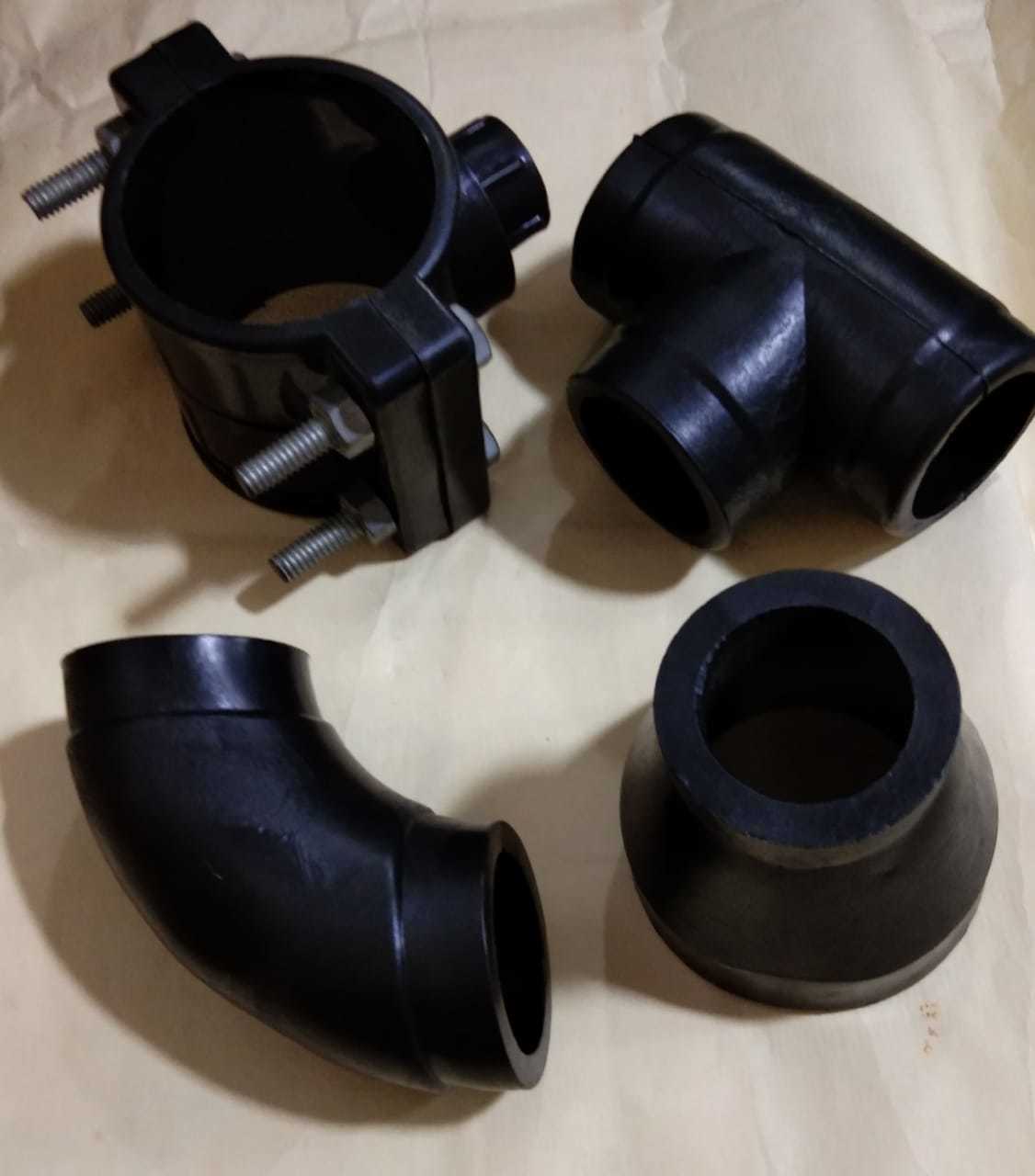Hdpe Pipe Fittings - Hdpe , 20-100mm Size Range , Black Color , Pressure Rating 16 Bar , Durable, Easy Install, Leak-free, Long-lasting, Sustainable
