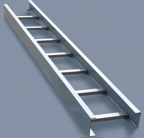 Gi Ladder Tray - Galvanized Steel, 300mm Width X 50mm Height, Matte Finish | Supports Insulated Electrical Cables For Power Distribution, Control, And Communication