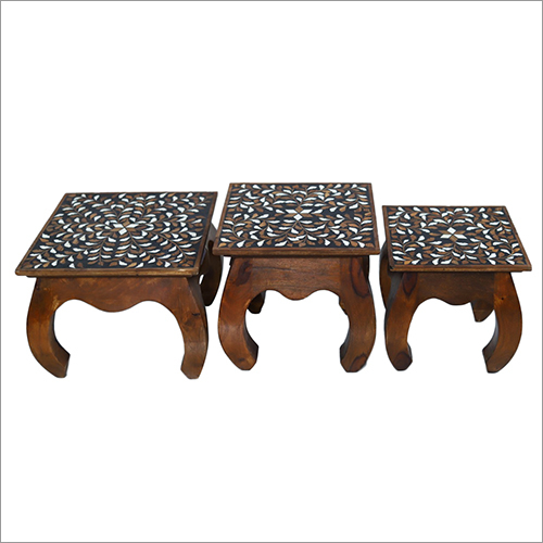 Bone Inlay Stool