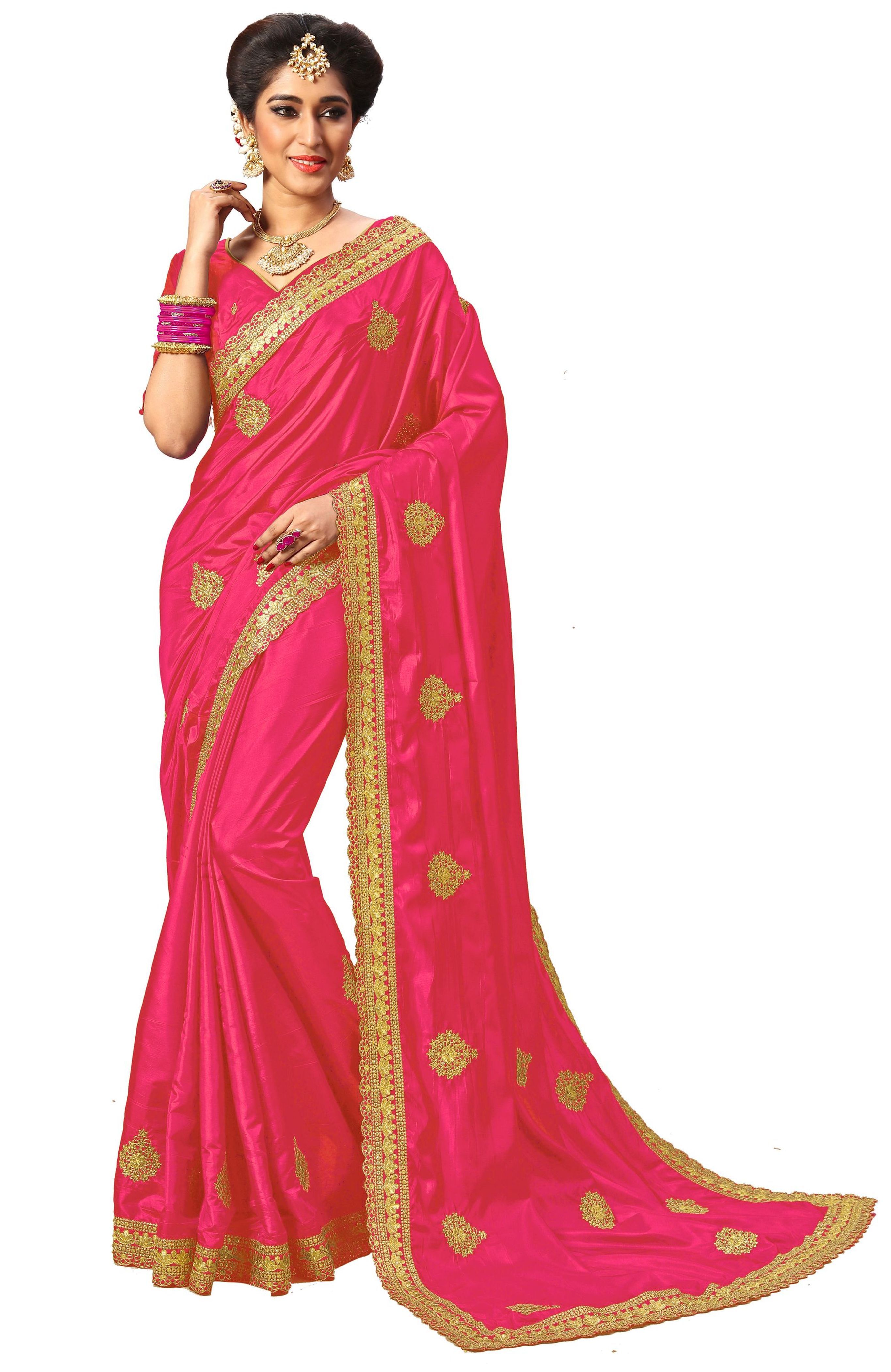 Black Silk Embroidery Border Work Saree