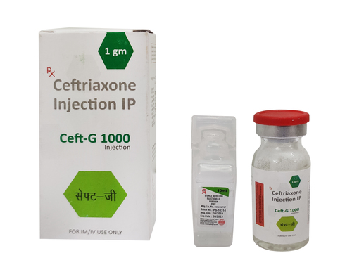 Ceft G 1000-Ceftriaxone Injection Suitable For: Suitable For All