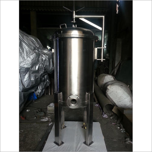 SS Filter Housing - Stainless Steel, 5-40 Inch Length, Silver Color | Pleated Depth Filter Cartridge, Double Open End, 7.2 Bar Pressure