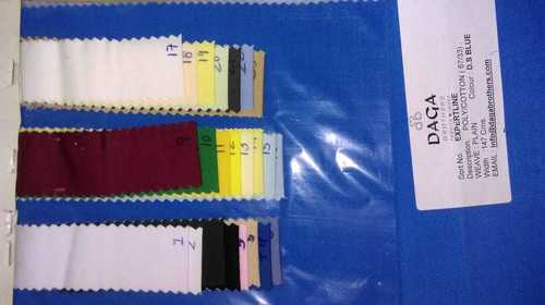 मल्टीकलर कॉटन/पॉली (35/65) प्लेन फैब्रिक्स