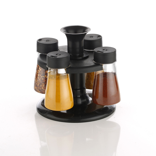 Premium Multipurpose Revolving Plastic Spice Rack Masala Rack Masala Organiser - 4 Pcs Set