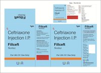फिलकेफ्ट 1 ग्राम (सेफ्ट्रिएक्सोन इंक.)