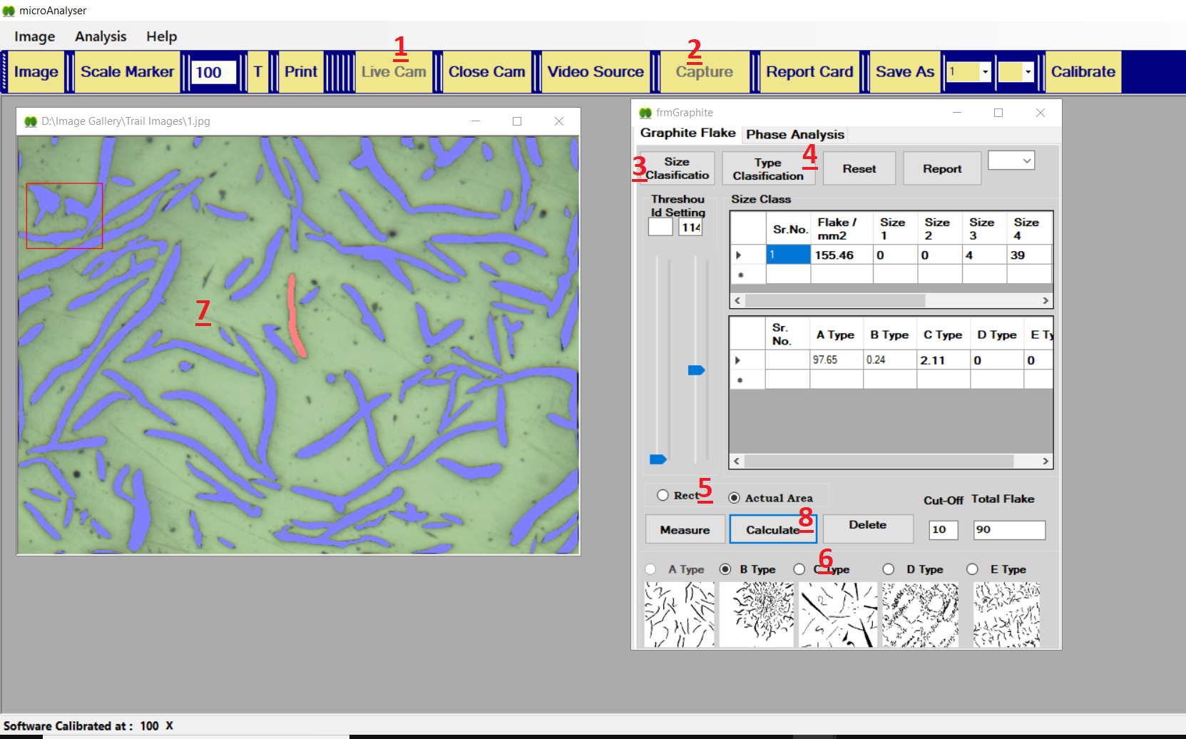 Metallurgical Microscope Image Format: Bmp
