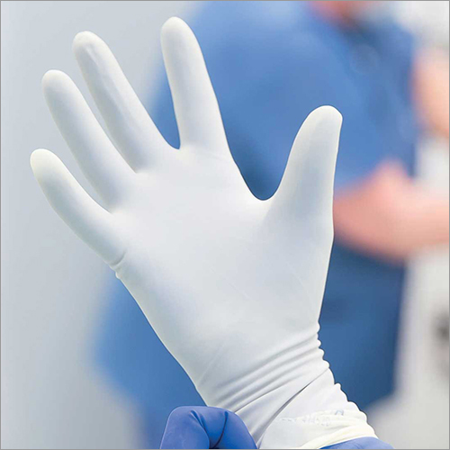 सफेद सर्जिकल दस्ताने