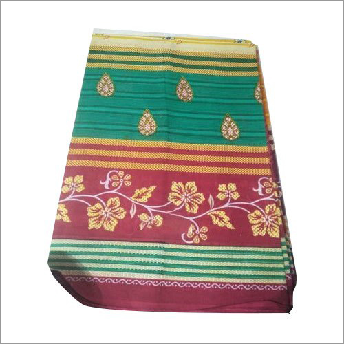 कैज़ुअल प्रिंटेड कॉटन साड़ी
