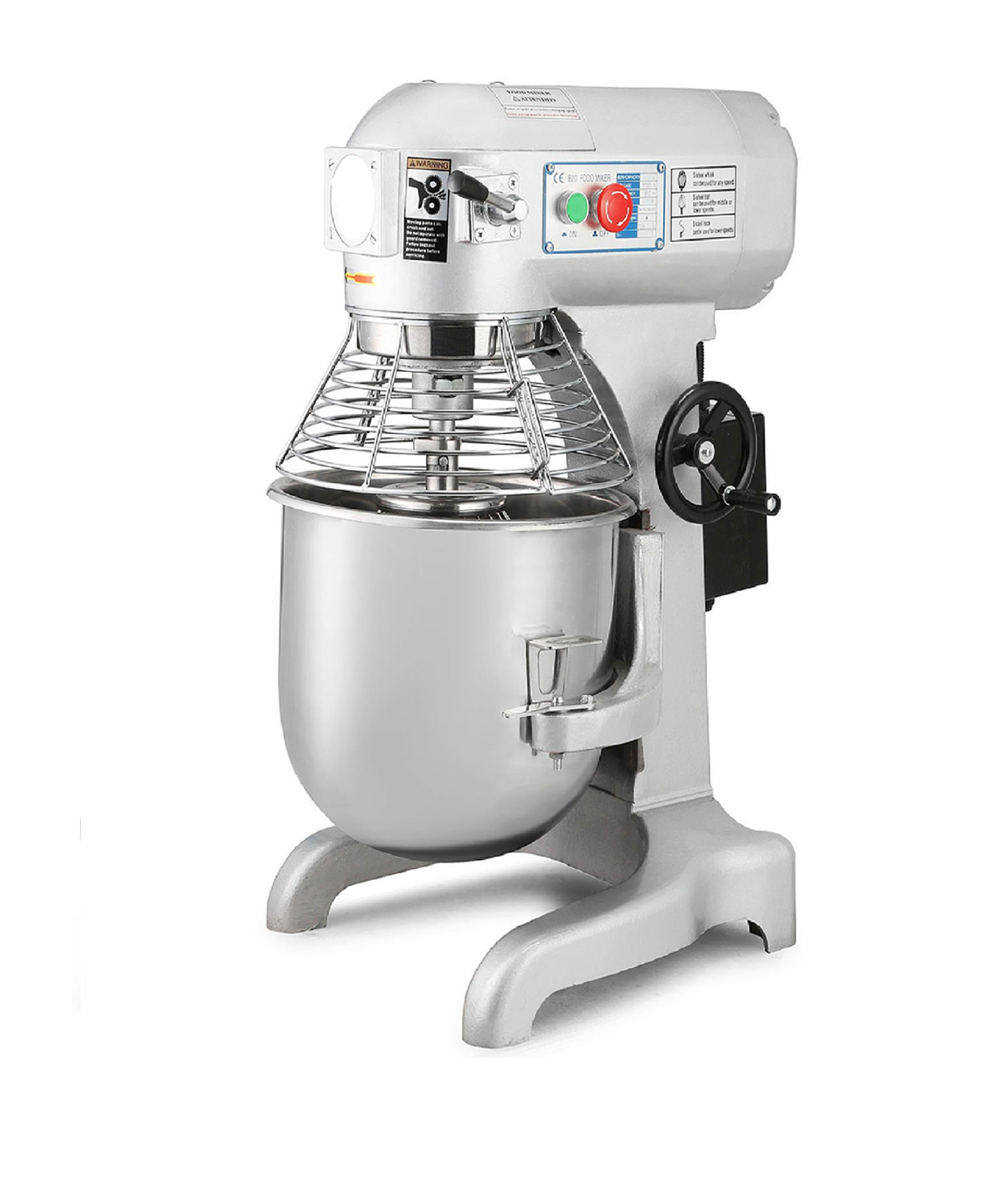 Cake Mixer - 5 Ltrs Capacity, Metal And Plastic Build, 10 Speed Settings, Red Color, 250 Watts Power, Compact Dimensions 30.5x21.6x35.6 Cm, Weighs 7 Kg