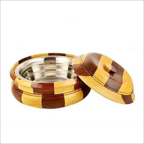 पॉलिश किया हुआ लकड़ी का चपाती बॉक्स